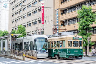 広島電鉄「市役所前」電停